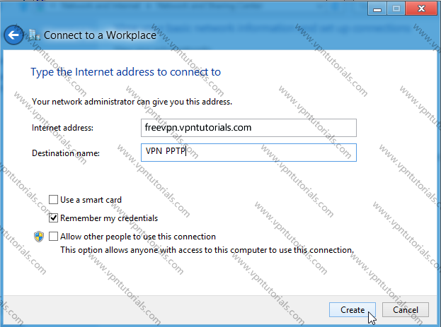 Enter hostname and description