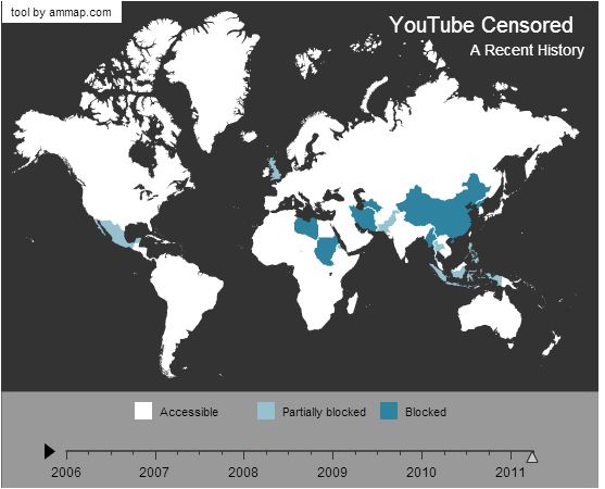 open net YouTube Censorship: Countries That Restrict Access [Feb 2013]